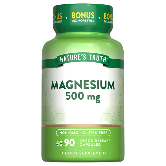 Nature's Truth Magnesium 500 mg Quick Release Capsules