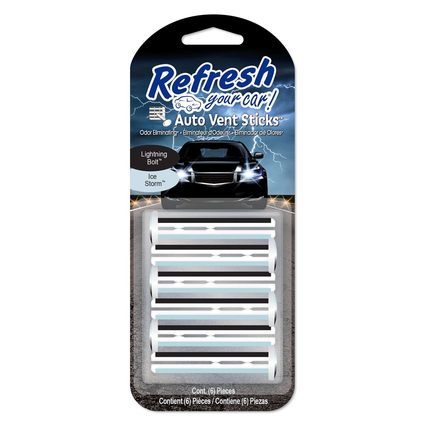 Refresh Your Car Auto Vent Sticks - Lightning Bolt & Ice Storm