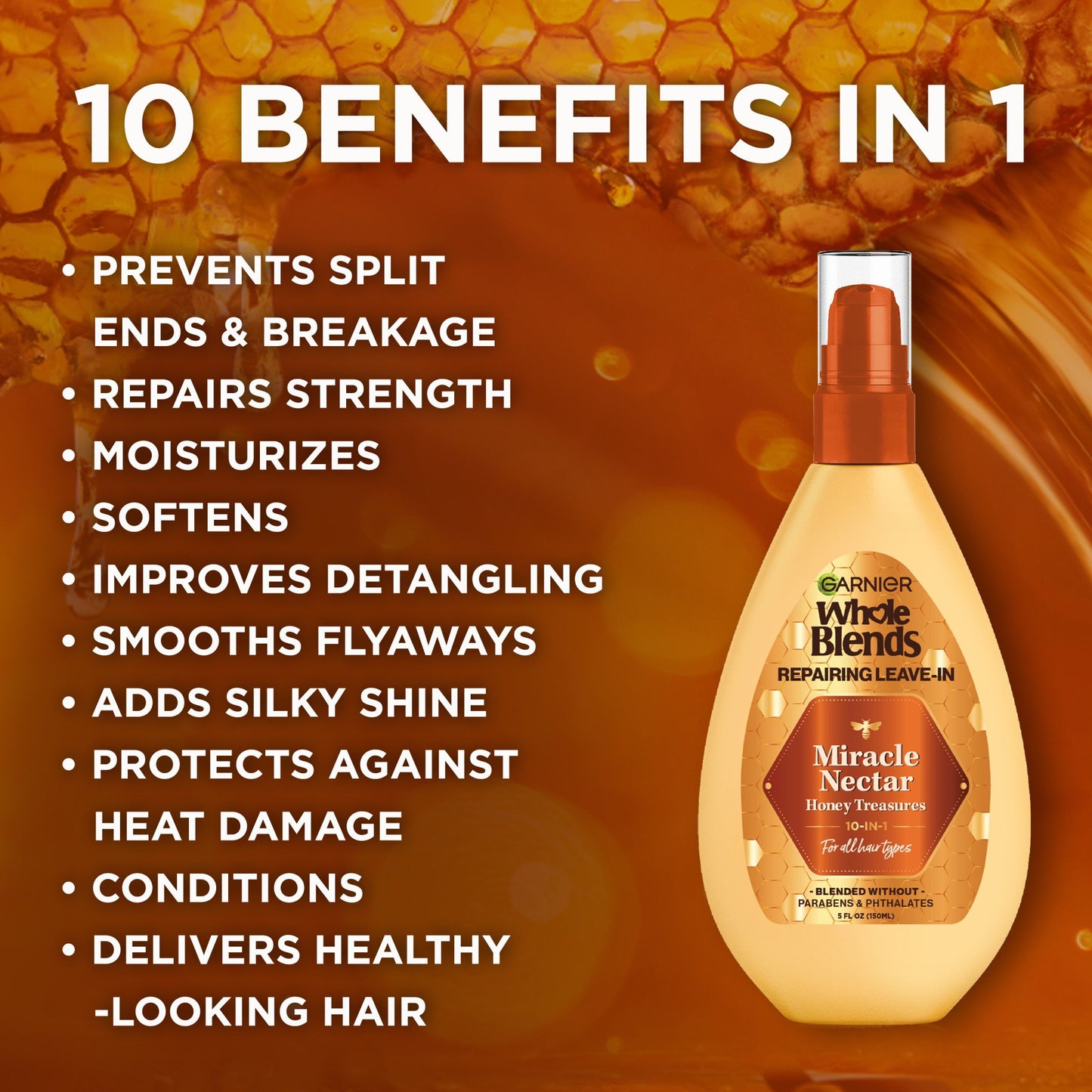 Garnier Whole Blends Miracle Nectar Leave-In Treatment