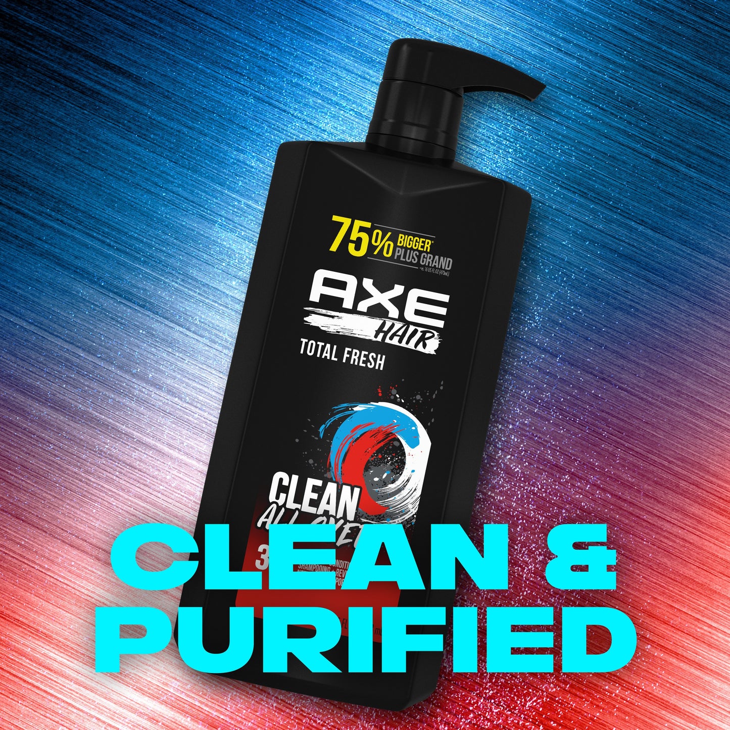 AXE Hair 3 in 1 Shampoo + Conditioner + Body Wash - Total Fresh