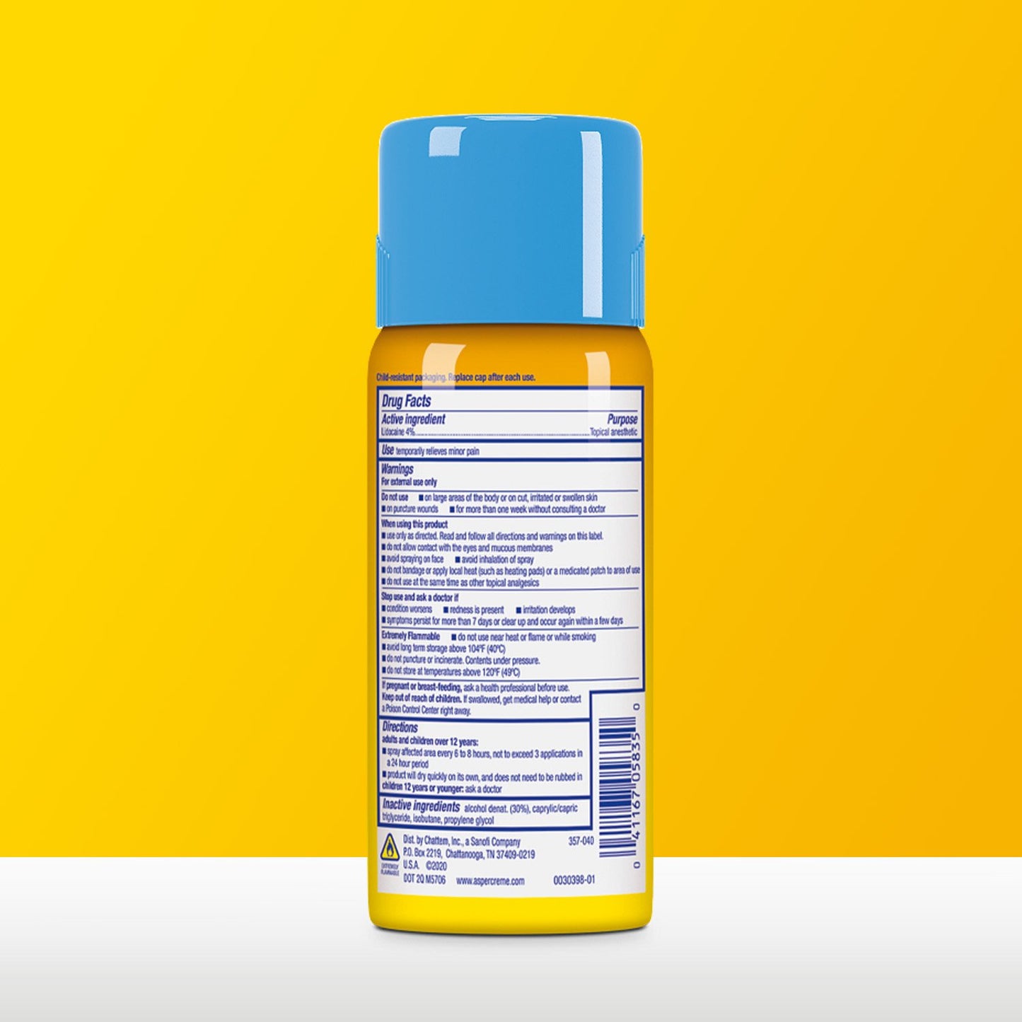 Aspercreme Lidocaine Pain Relief Dry Spray