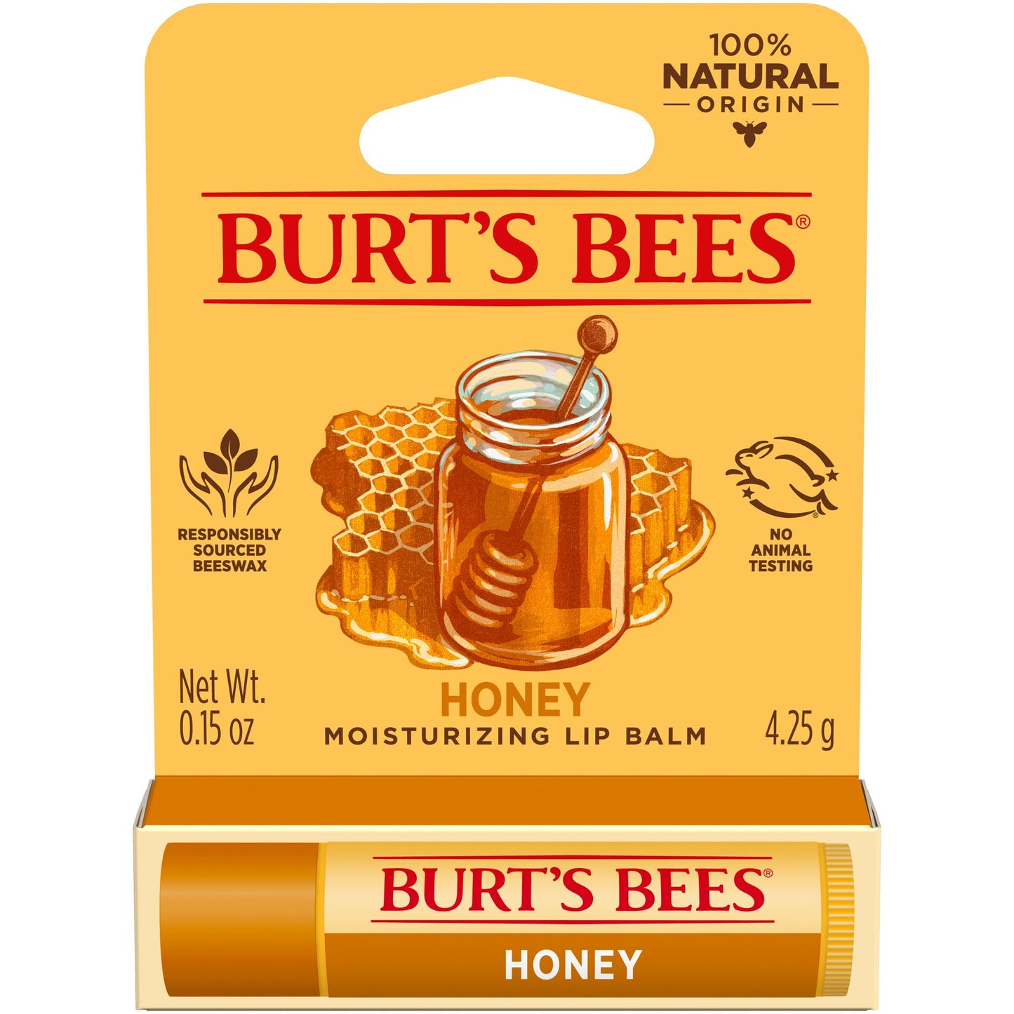 Burt's Bees 100% Natural Moisturizing Lip Balm - Honey