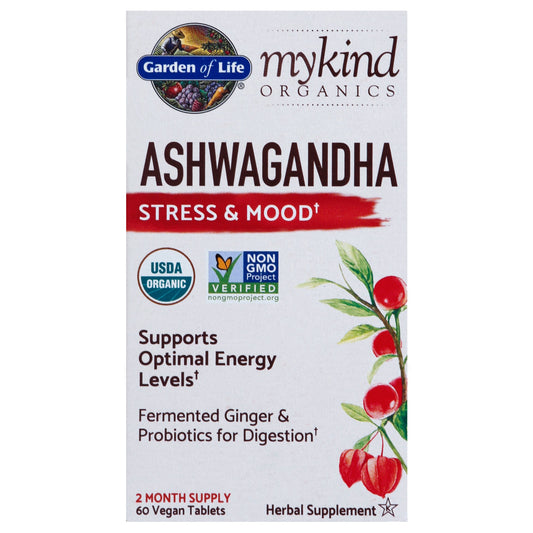 Garden of Life mykind Organics Ashwagandha Tablets