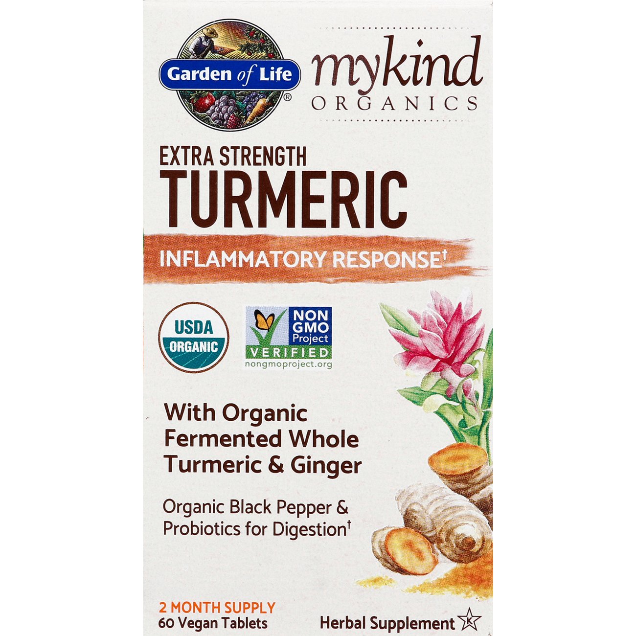 Garden of Life mykind Organics Extra Strength Turmeric Tablets