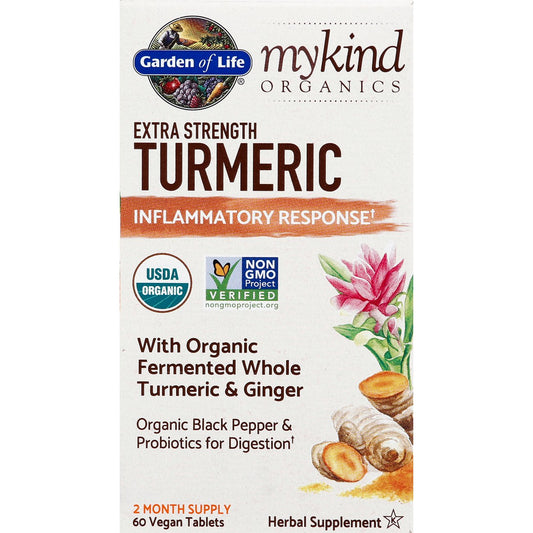 Garden of Life mykind Organics Extra Strength Turmeric Tablets