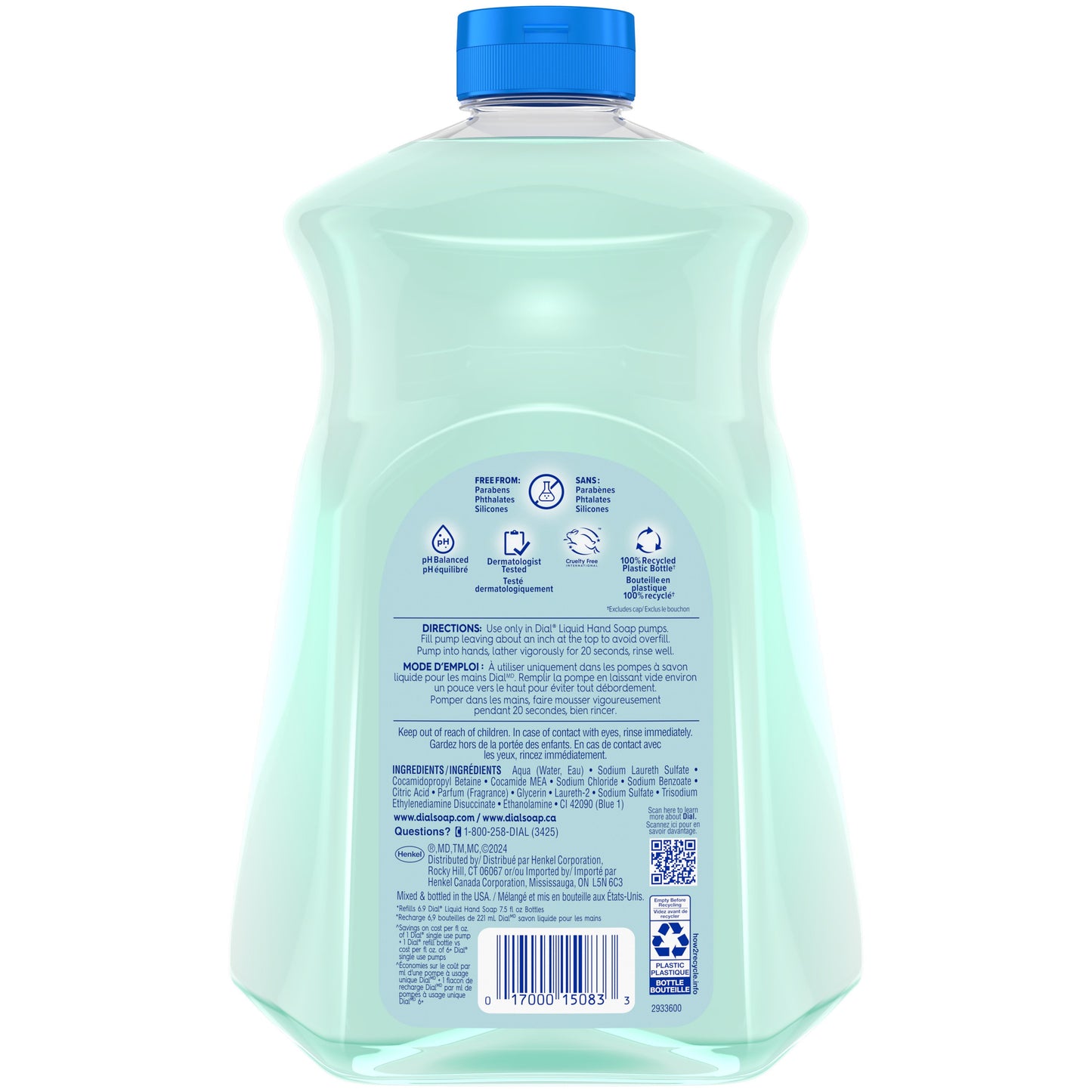 Dial Liquid Hand Soap Refill - Coconut Water & Mango