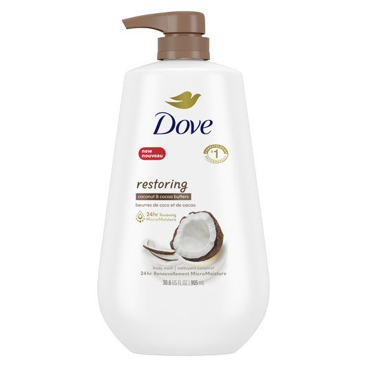 Dove Restoring Body Wash with Pump - Coconut & Cocoa Butters