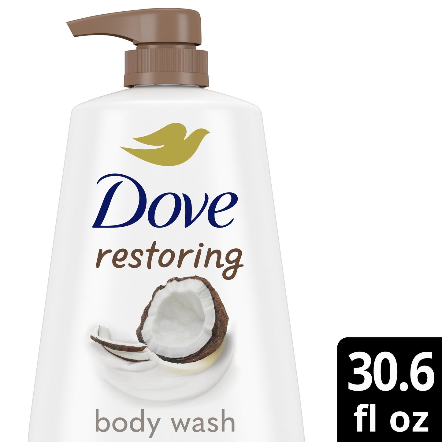 Dove Restoring Body Wash with Pump - Coconut & Cocoa Butters