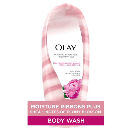 Olay Moisture Ribbons Plus Body Wash - Shea + Peony Blossom