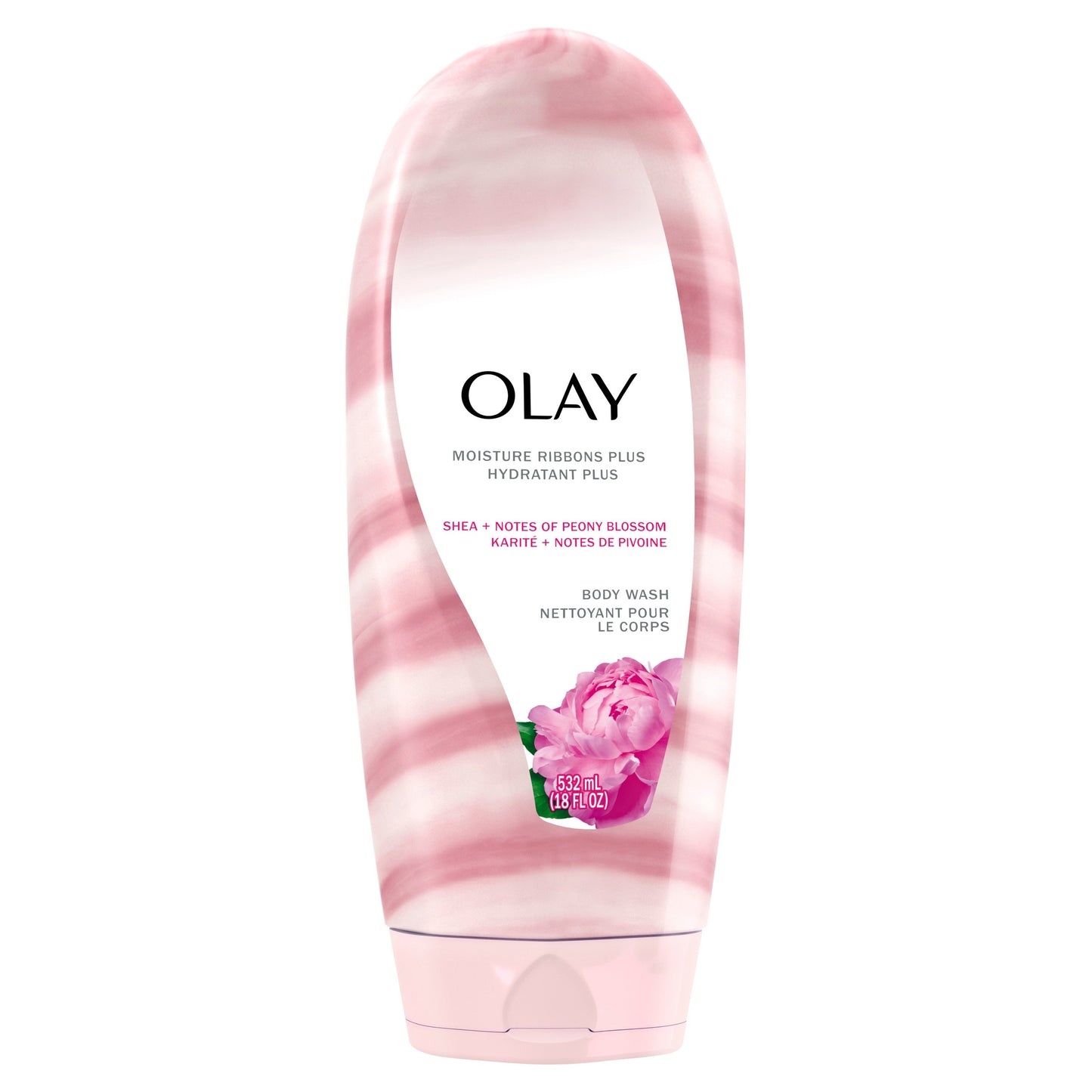 Olay Moisture Ribbons Plus Body Wash - Shea + Peony Blossom