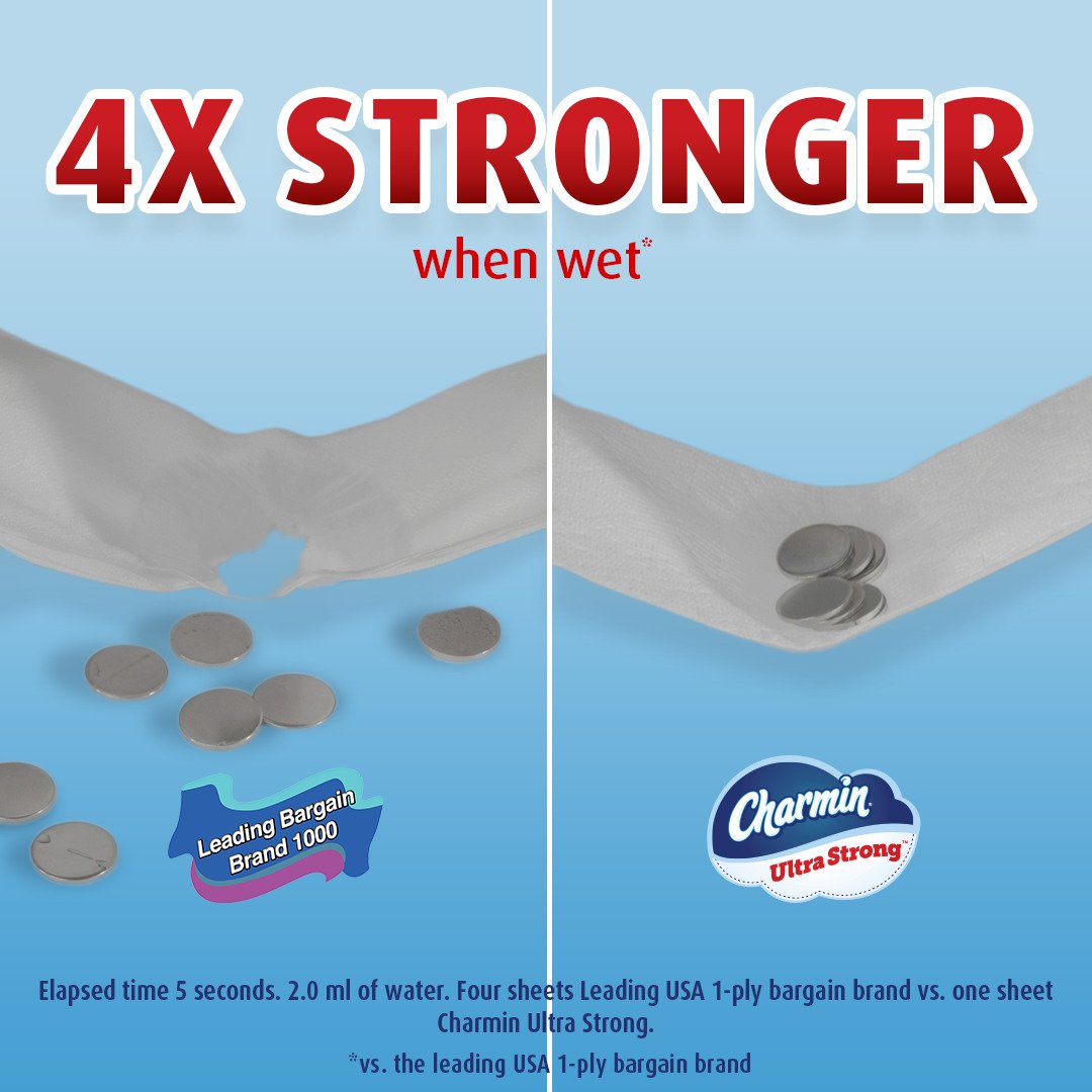 Charmin Ultra Strong Toilet Paper 220 Sheets Per Roll