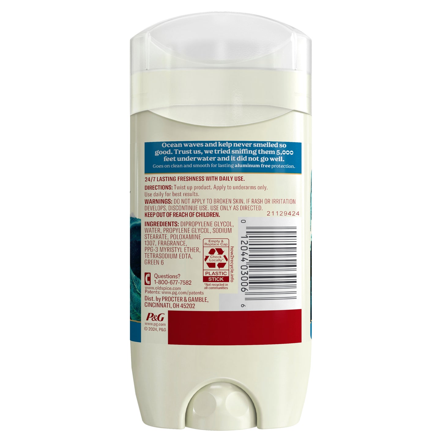 Old Spice Aluminum-Free Deodorant - Deep Sea