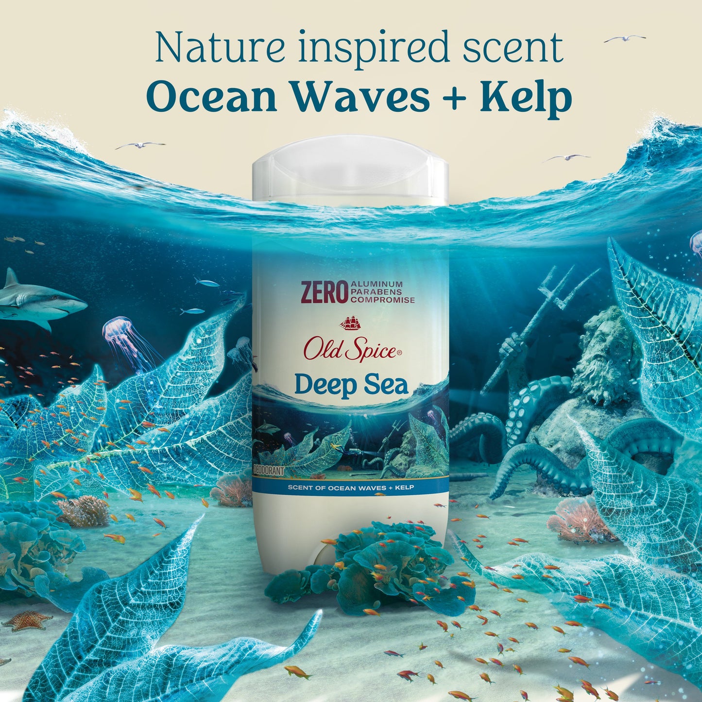 Old Spice Aluminum-Free Deodorant - Deep Sea
