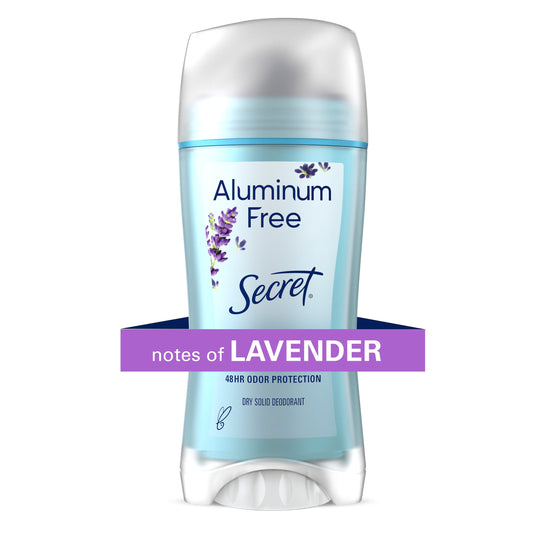 Secret Aluminum Free 48 Hr Solid Deodorant - Lavender