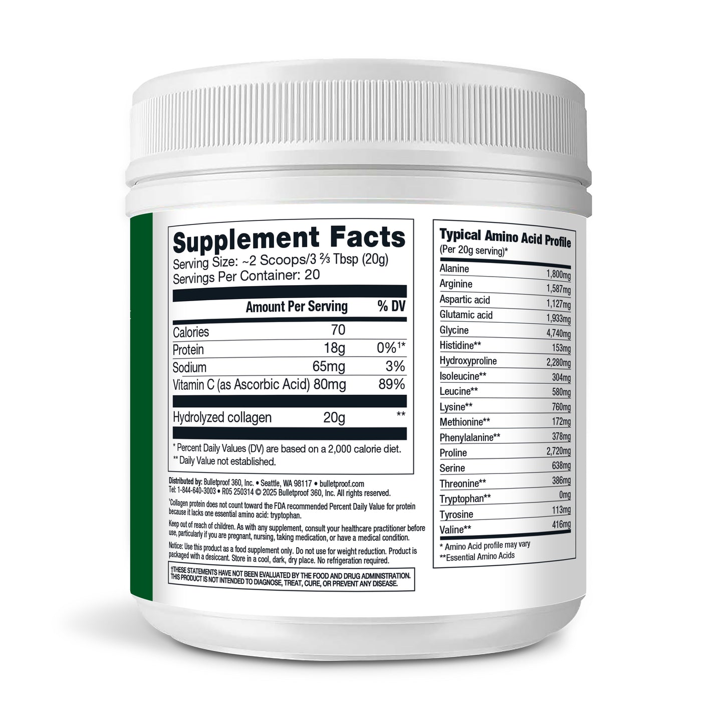 Bulletproof Collagen Peptides - Unflavored