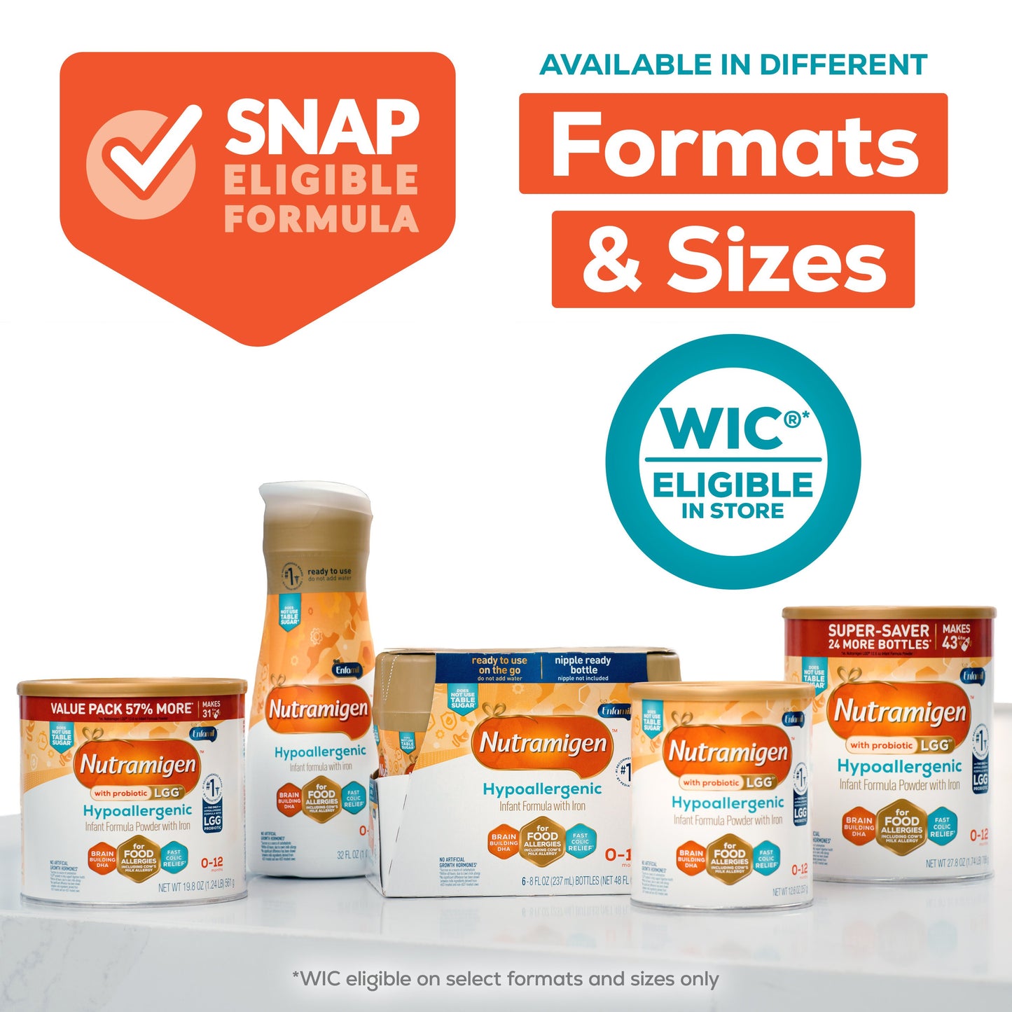 Nutramigen Hypoallergenic Ready-to-Feed Baby Formula with Iron