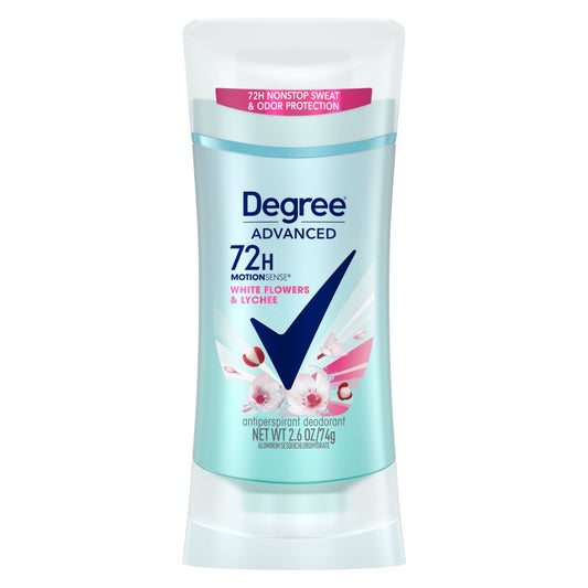 Degree 72 Hr Advanced Antiperspirant Deodorant - White Flowers & Lychee