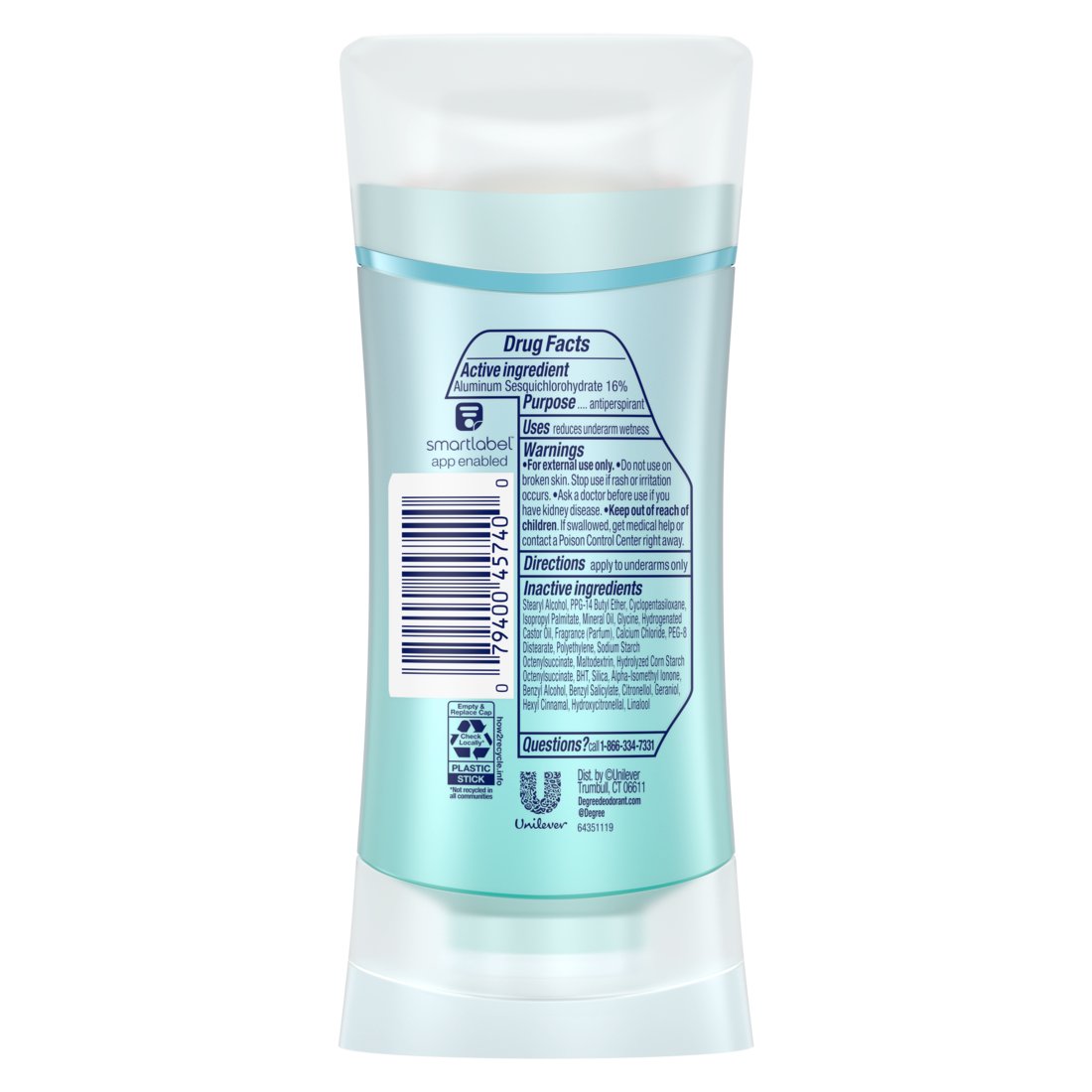 Degree 72 Hr Advanced Antiperspirant Deodorant - White Flowers & Lychee