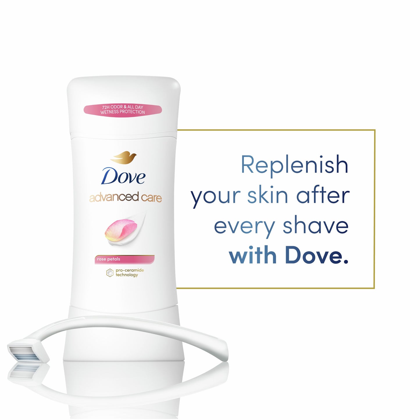 Dove Advanced Care Antiperspirant Deodorant - Rose Petals