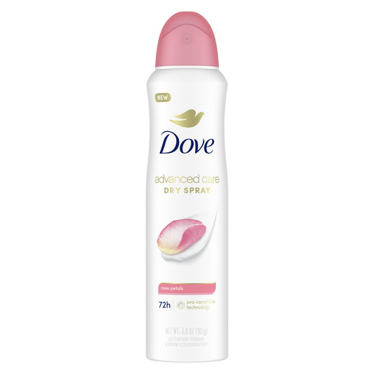 Dove Advanced Care Antiperspirant Deodorant Spray Rose Petals
