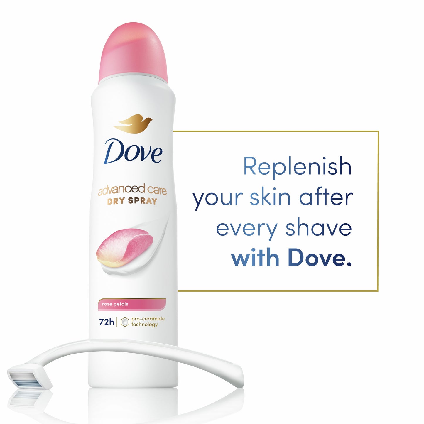 Dove Advanced Care Antiperspirant Deodorant Spray Rose Petals
