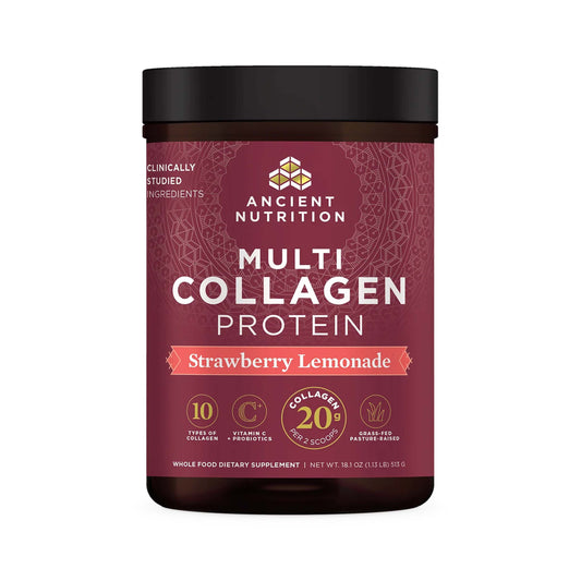 Ancient Nutrition Multi Collagen Protein - Strawberry Lemonade