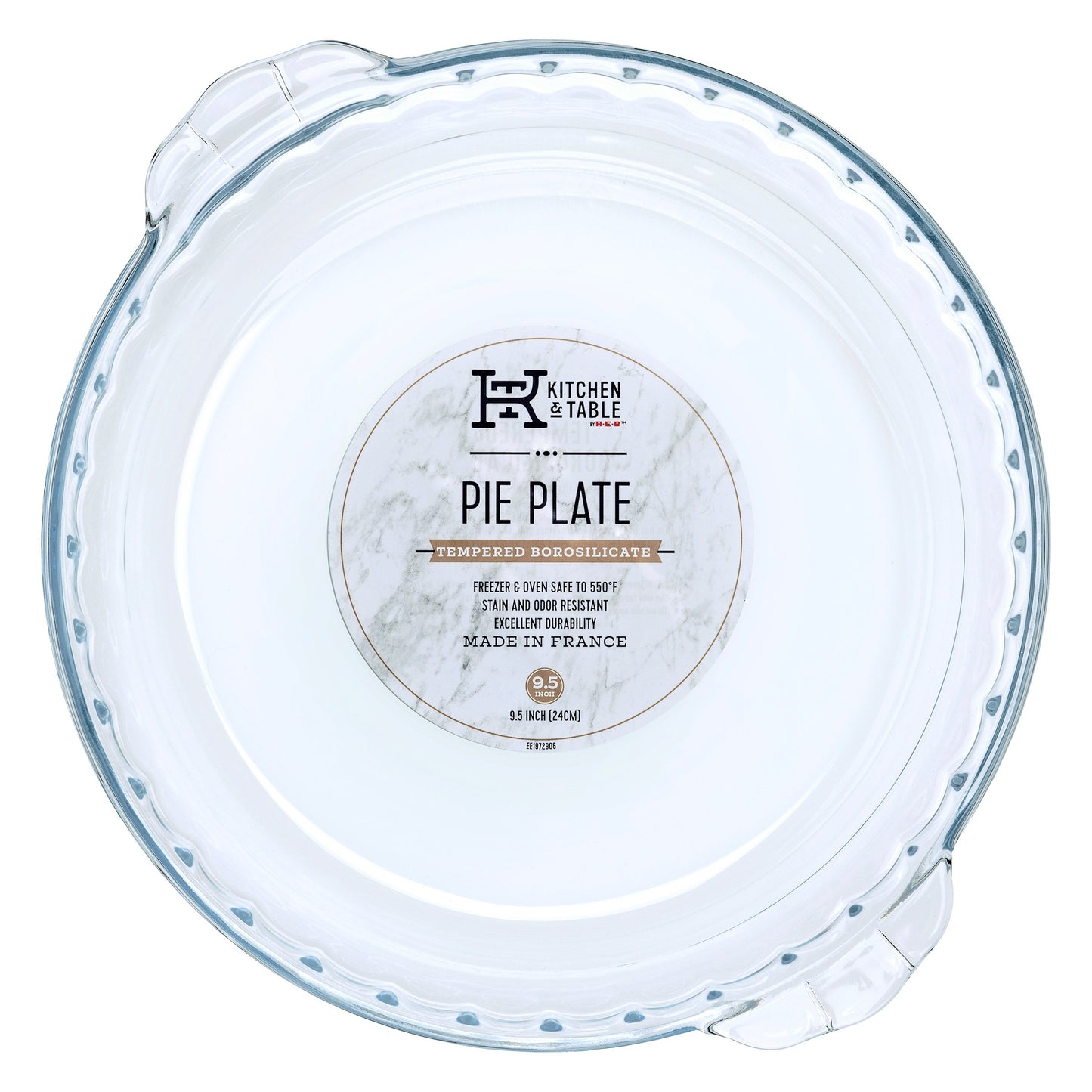 Kitchen & Table by H-E-B Tempered Borosilicate Pie Plate