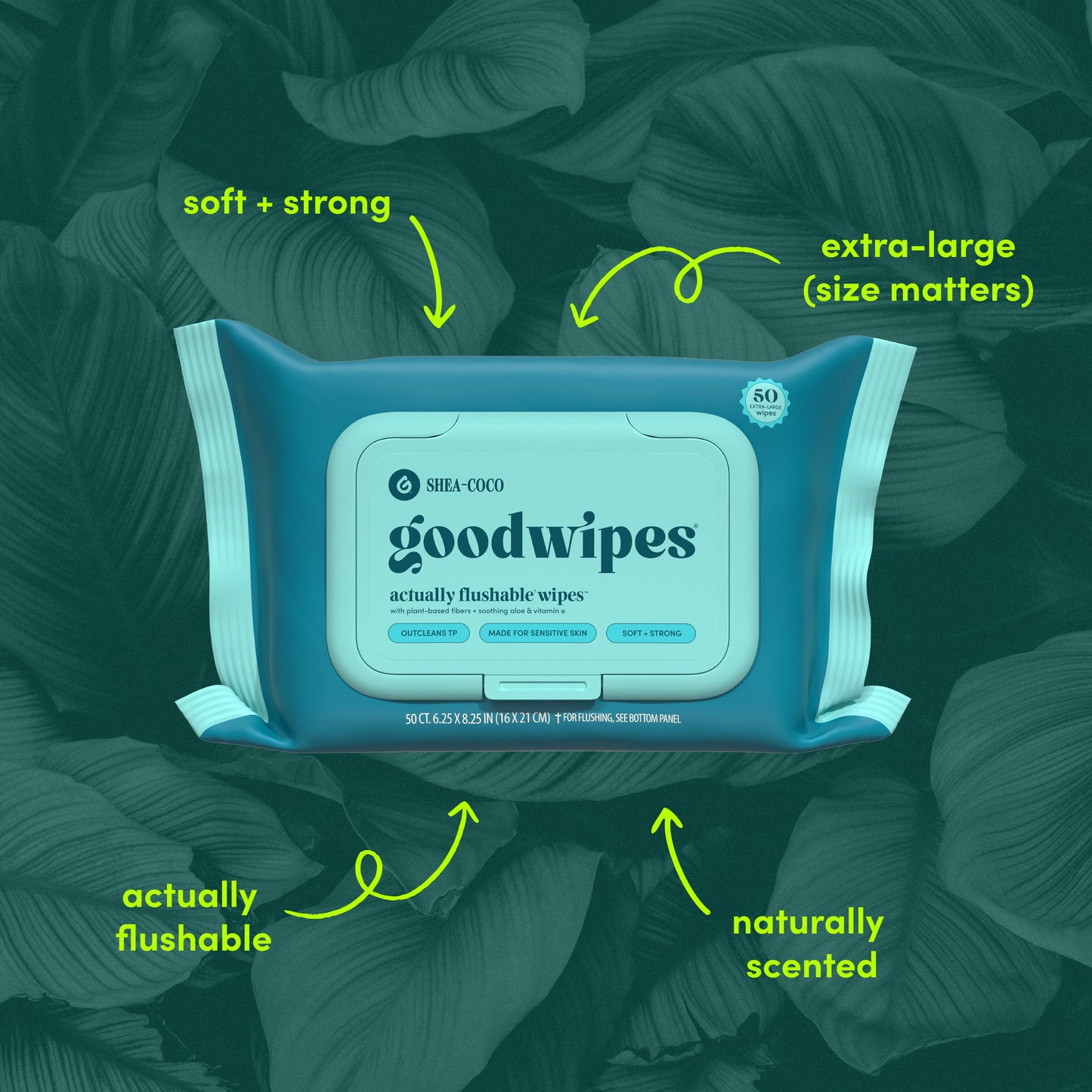 Goodwipes XL Flushable Wipes - Shea-Coco