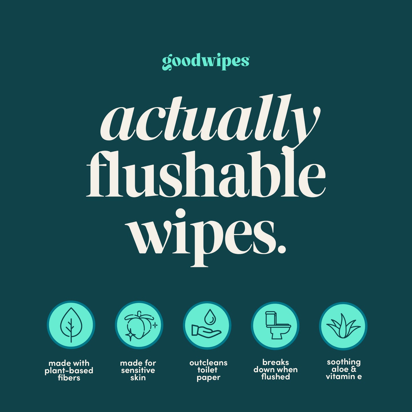 Goodwipes XL Flushable Wipes - Shea-Coco