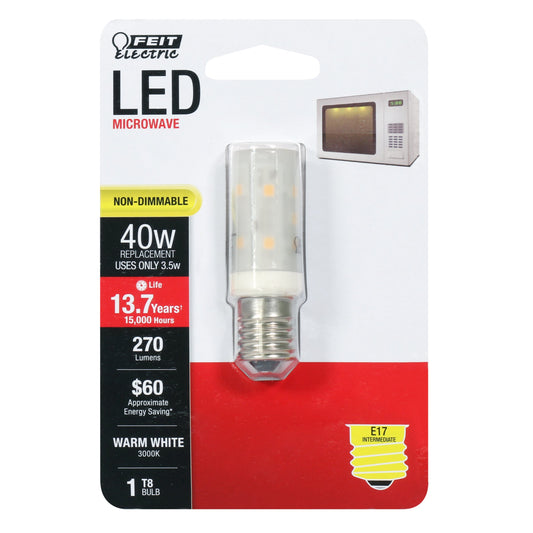 Feit Electric T8 40-Watt Microwave LED Light Bulb - Warm White