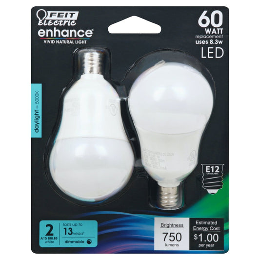 Feit Electric Enhance 60 Watt LED A15 Daylight Bulbs