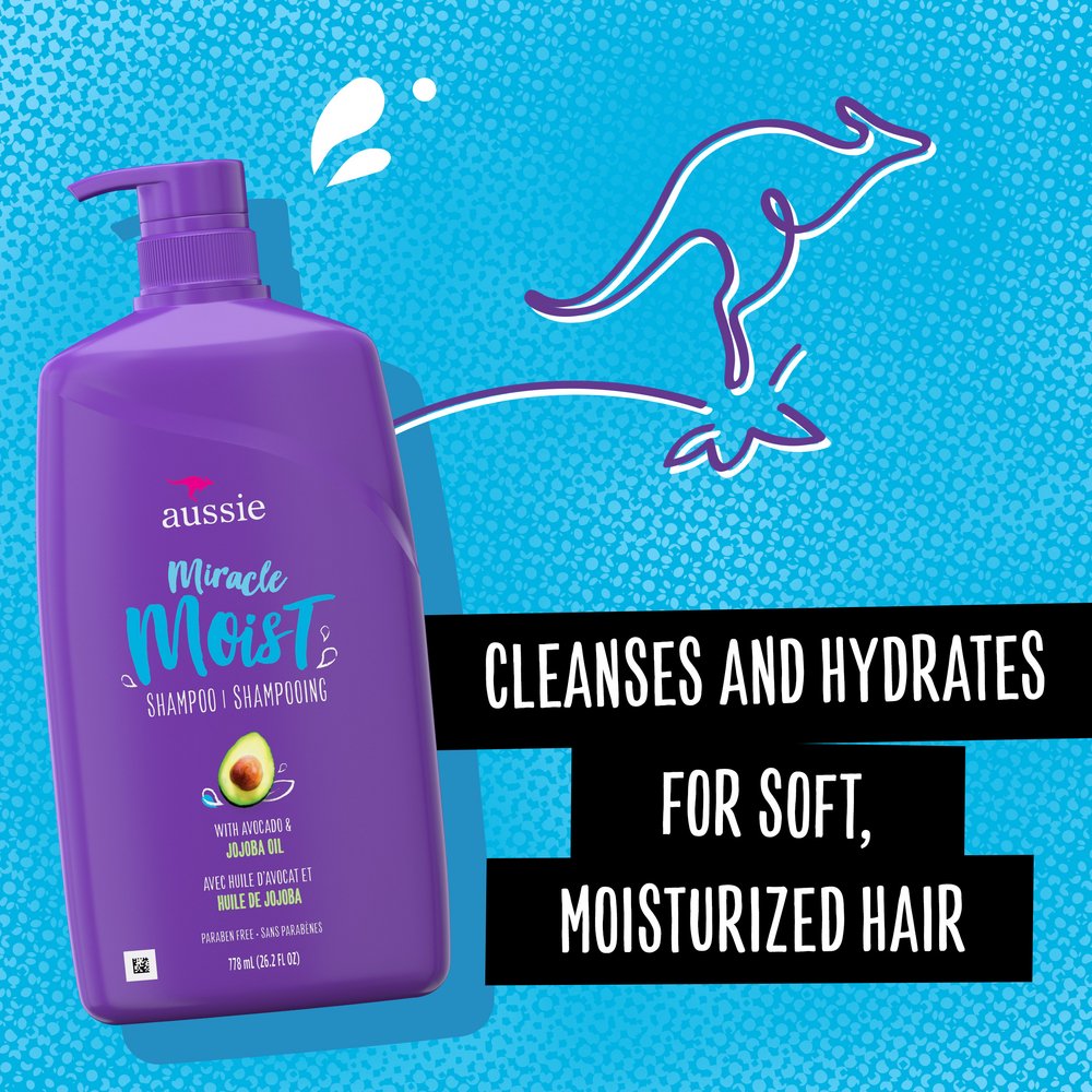 Aussie Miracle Moist Shampoo - Avocado & Jojoba Oil