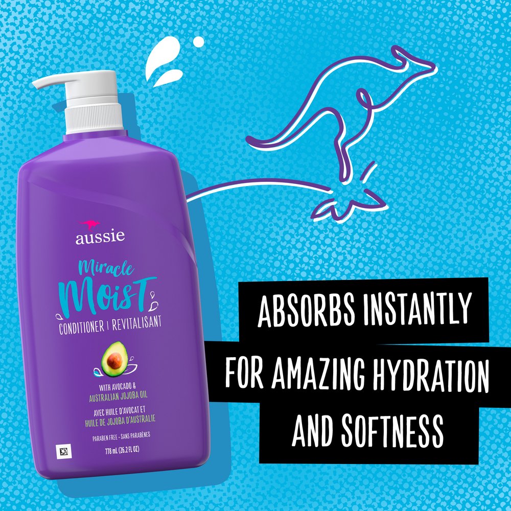 Aussie Miracle Moist Conditioner -  Avocado & Jojoba Oil