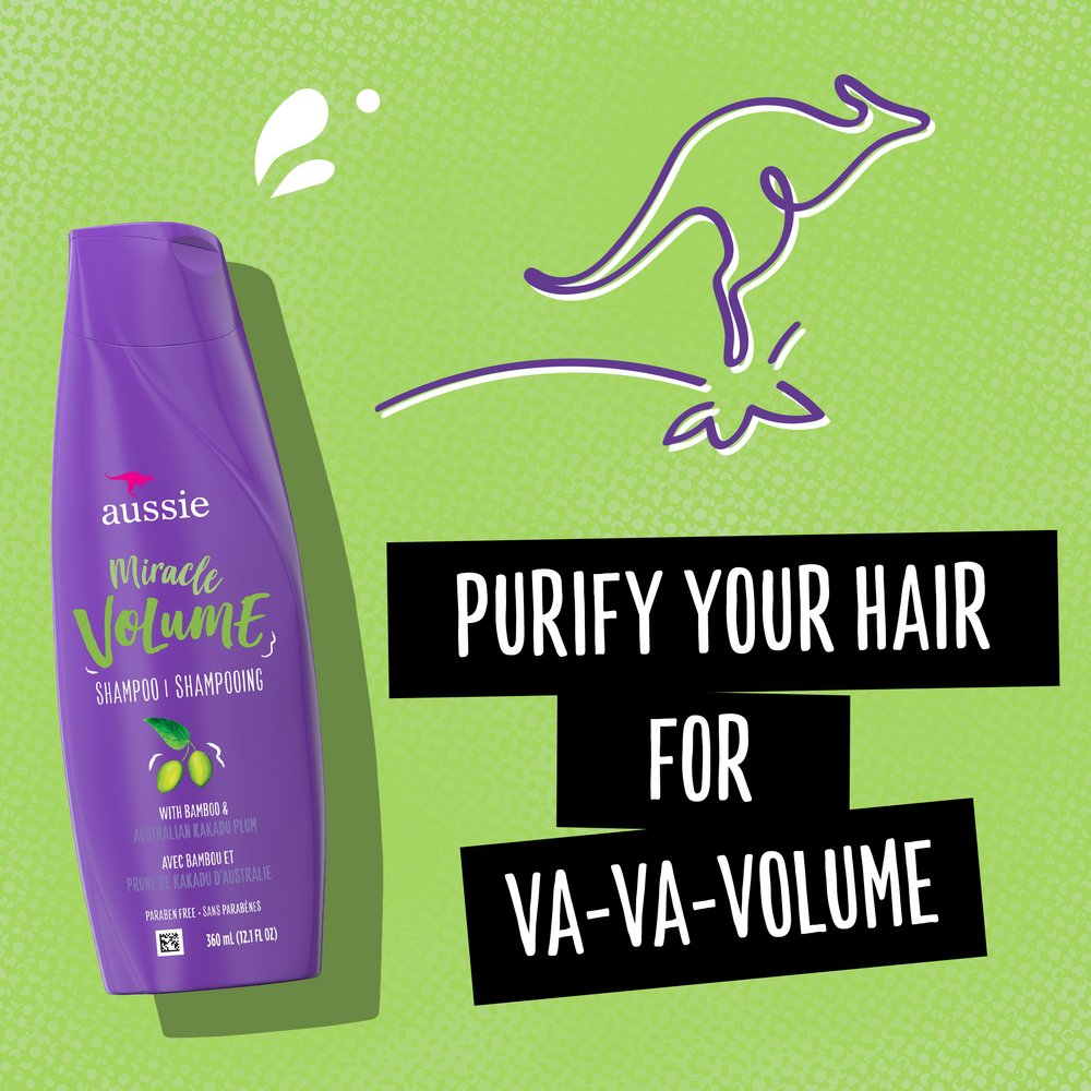Aussie Miracle Volume Shampoo - Plum & Bamboo