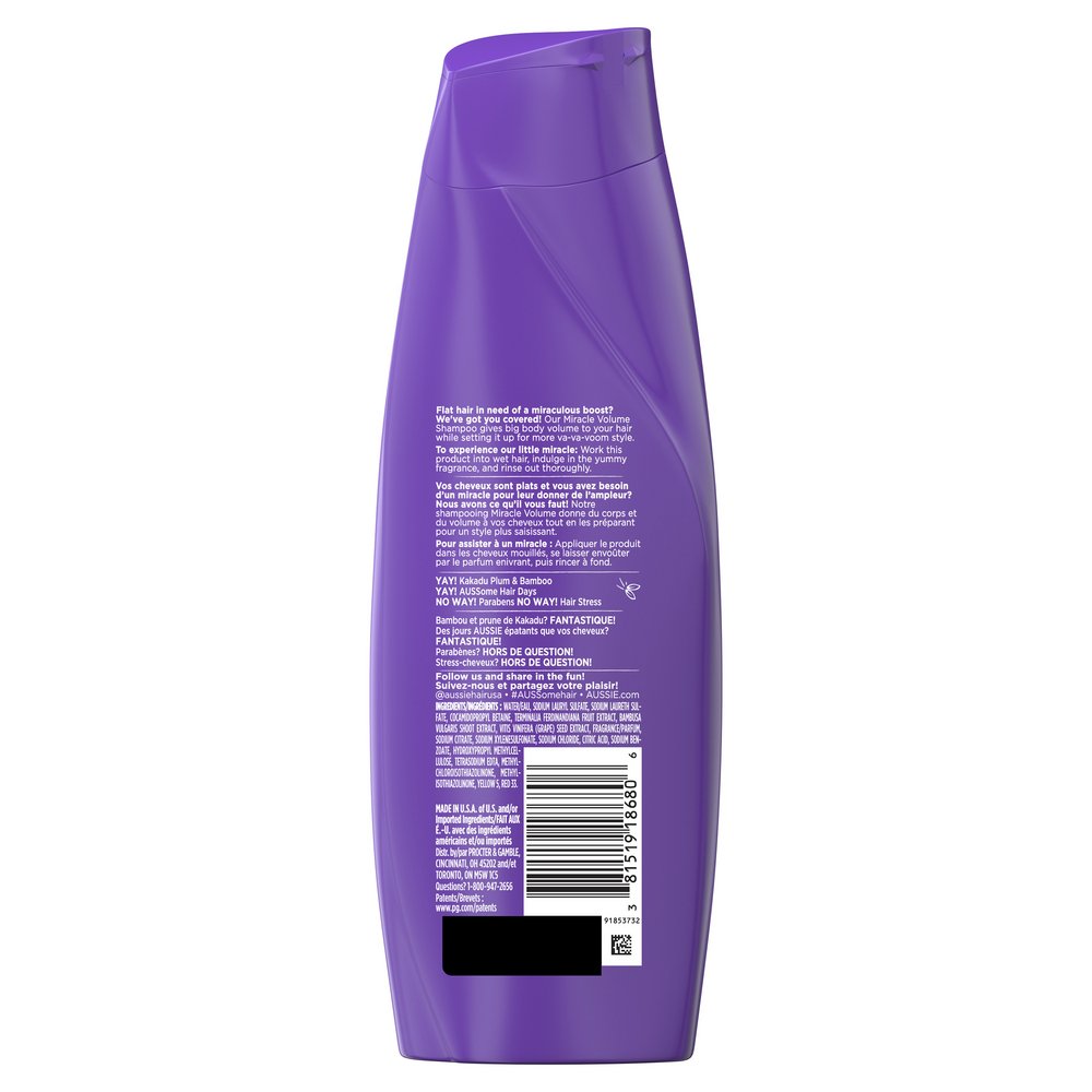 Aussie Miracle Volume Shampoo - Plum & Bamboo