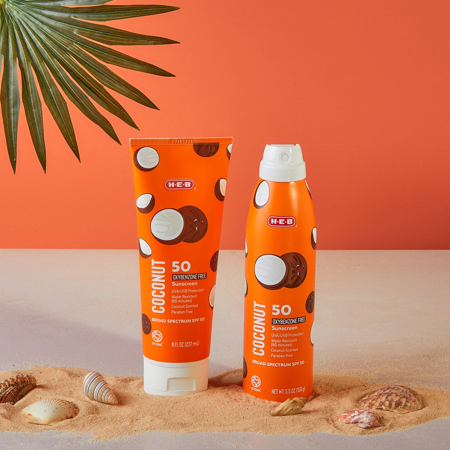 H-E-B Oxybenzone Free Coconut Sunscreen Lotion – SPF 50