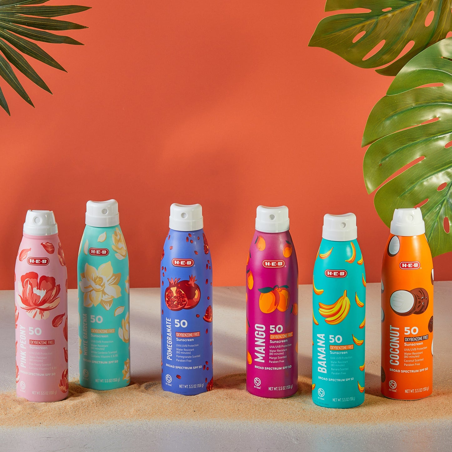H-E-B Oxybenzone Free Banana Sunscreen Spray – SPF 50