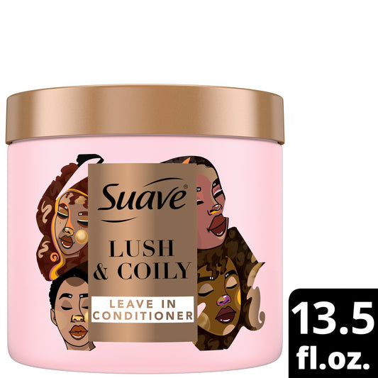 Suave Pink Lush & Coily Leave-in Conditioner