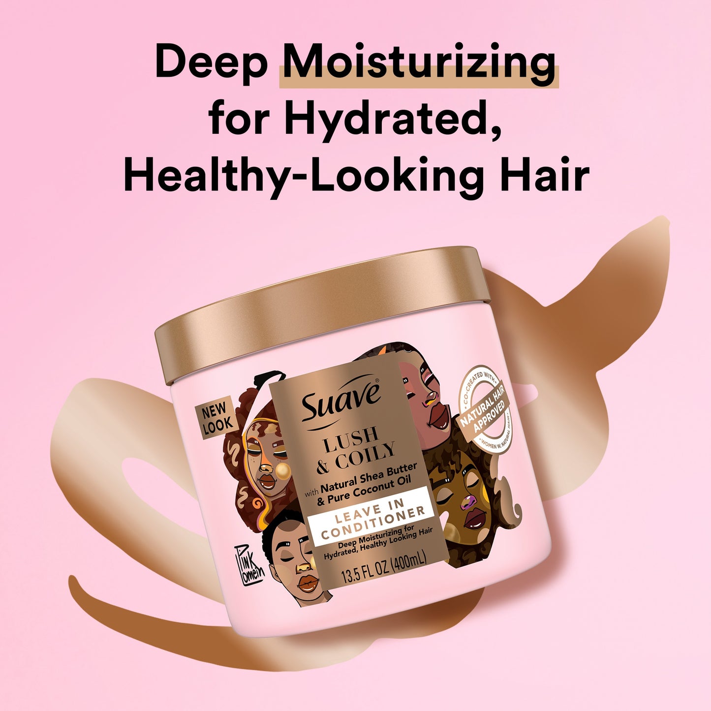 Suave Pink Lush & Coily Leave-in Conditioner