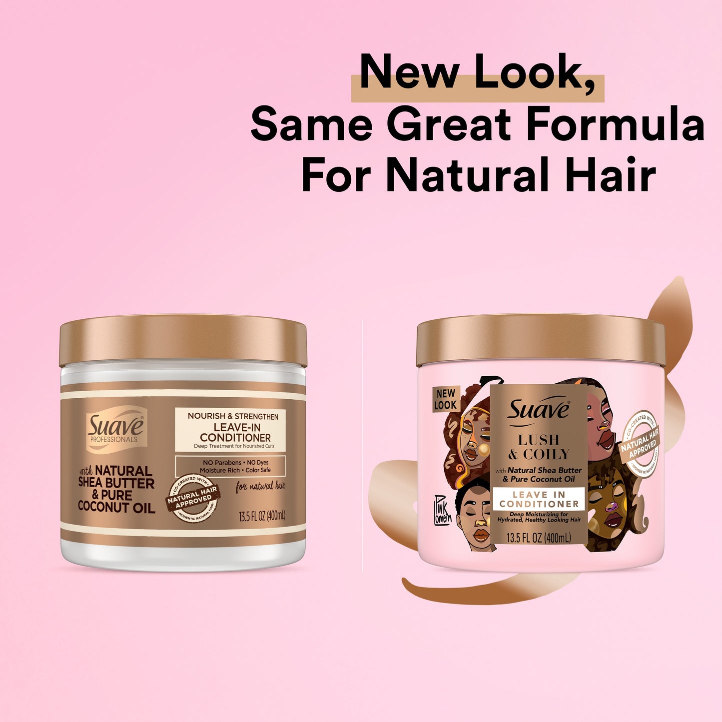Suave Pink Lush & Coily Leave-in Conditioner