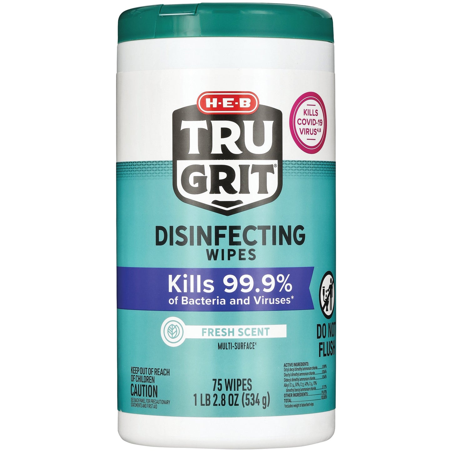 H-E-B Tru Grit Disinfecting Wipes - Fresh Scent
