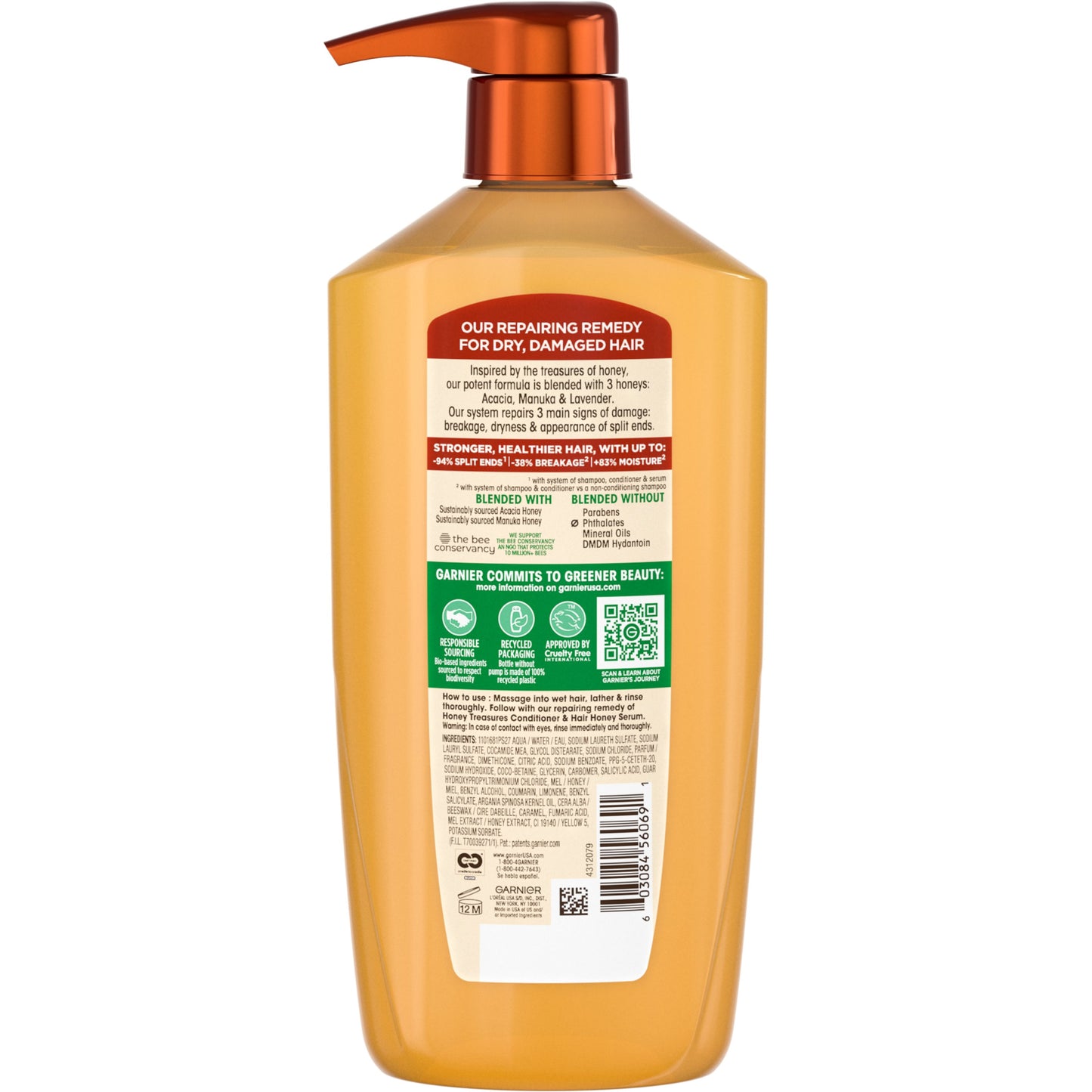 Garnier Whole Blends Honey Treasures Repairing Shampoo