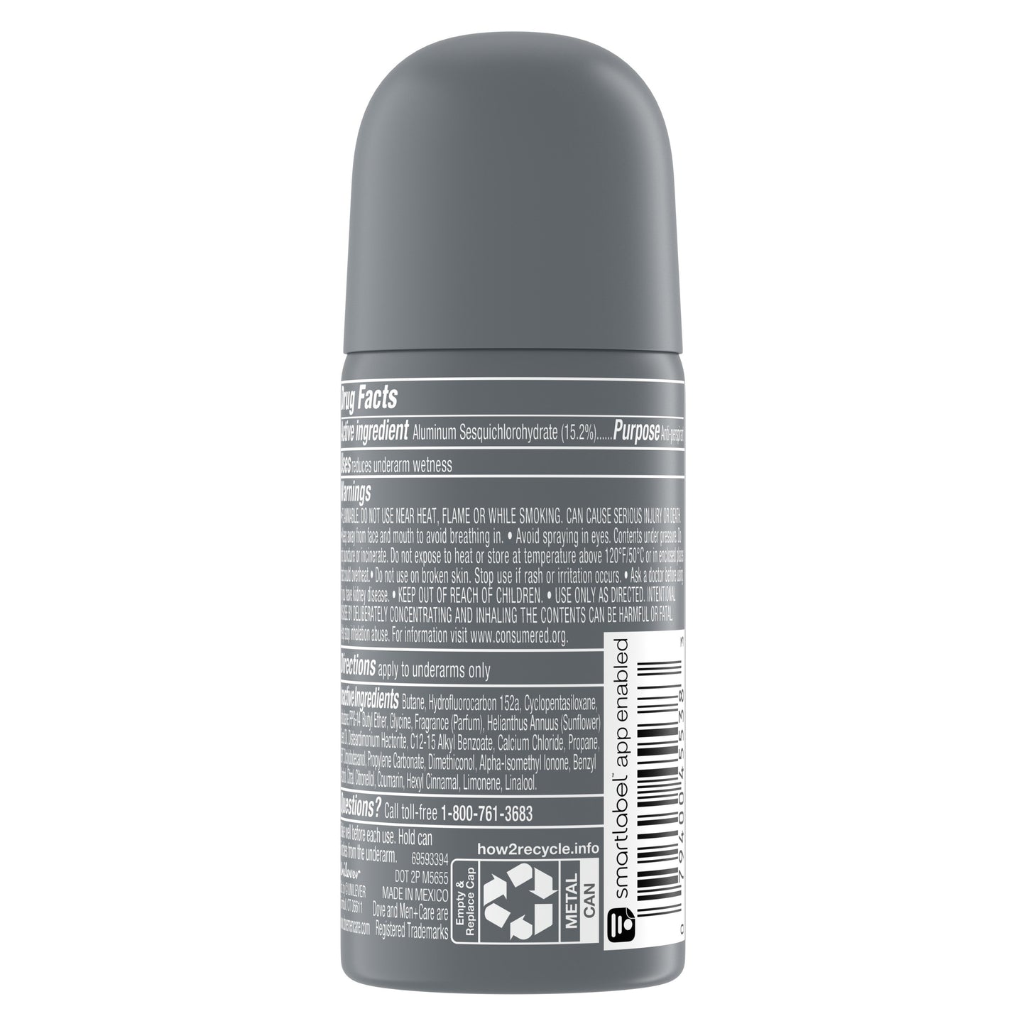 Dove Men+Care Travel Size Antiperspirant Deodorant Dry Spray - Clean Comfort