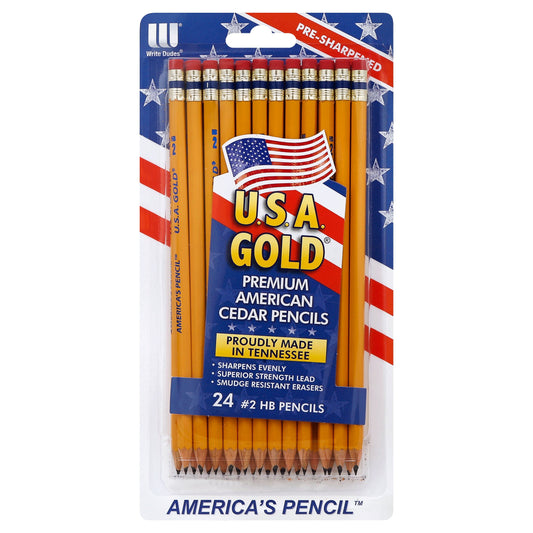 U.S.A. Gold Premium American Cedar Pencils