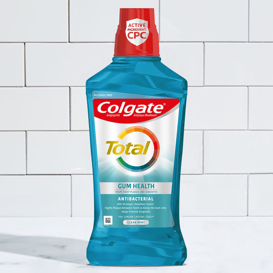 Colgate Total Gum Health Antibacterial Mouthwash - Clean Mint