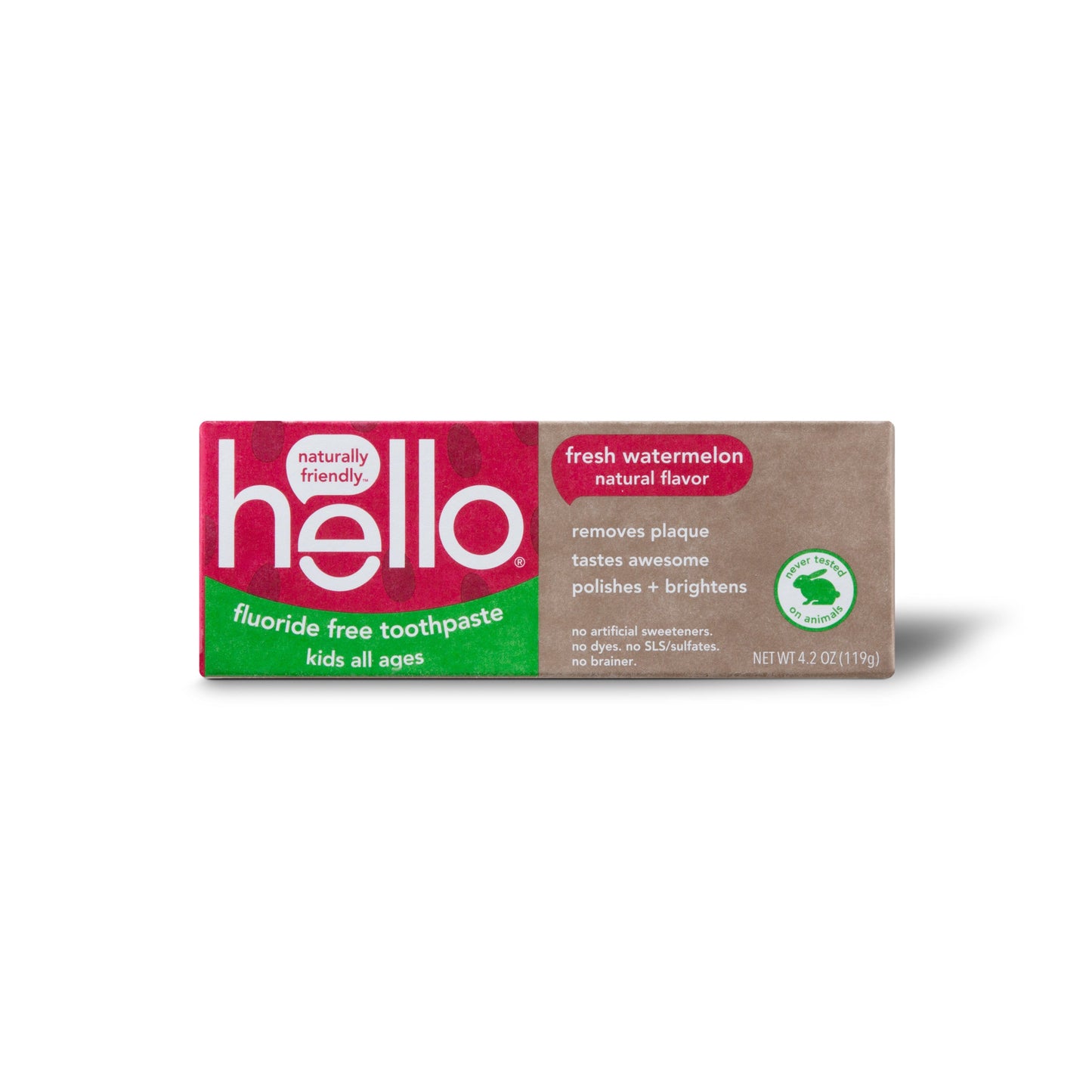 hello Kids Fluoride Free Toothpaste - Fresh Watermelon