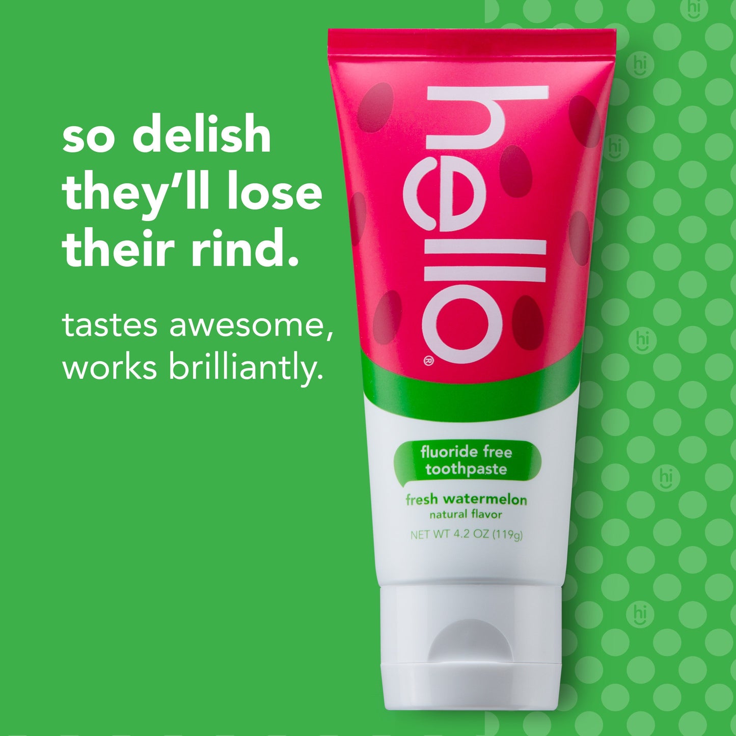 hello Kids Fluoride Free Toothpaste - Fresh Watermelon