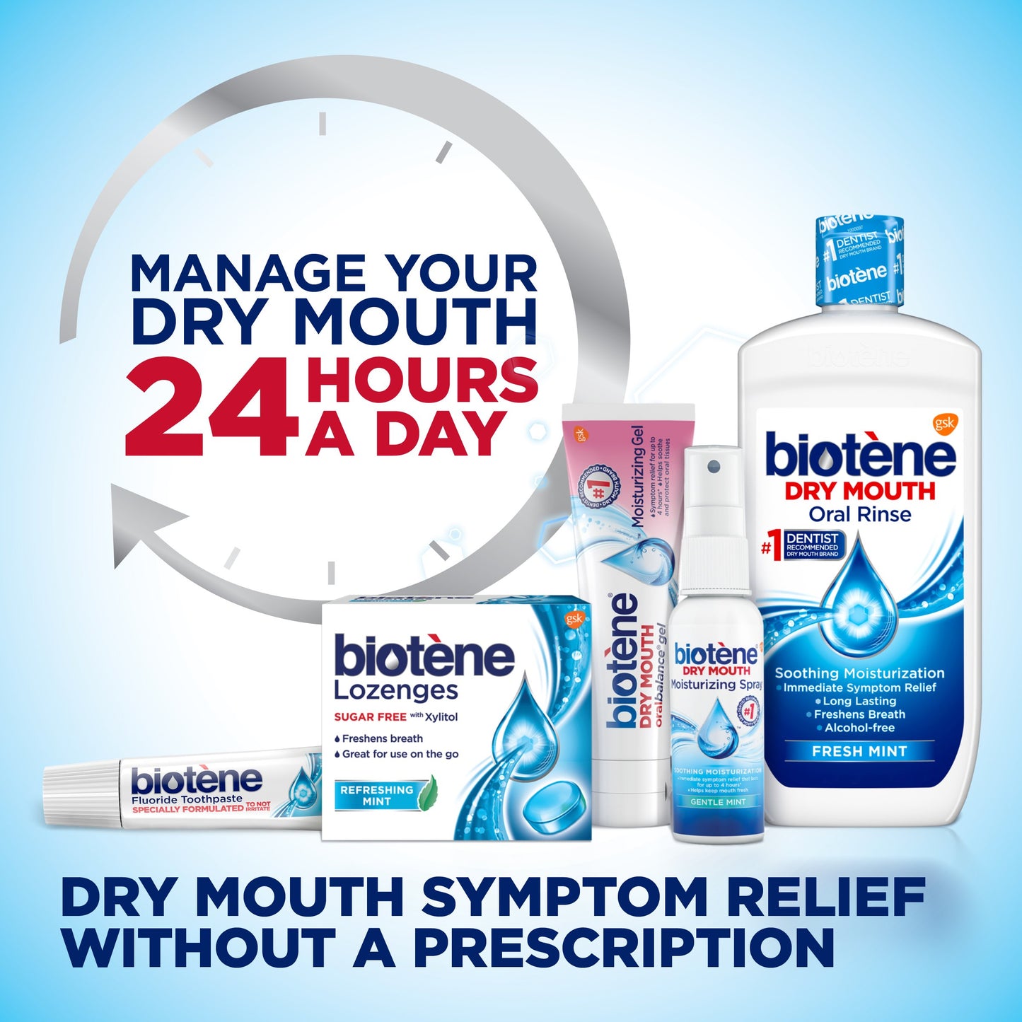 Biotene Dry Mouth Lozenges for Fresh Breath, Refreshing Mint