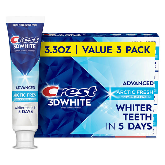 Crest 3D White Whitening Toothpaste - Arctic Fresh, 3 Pk