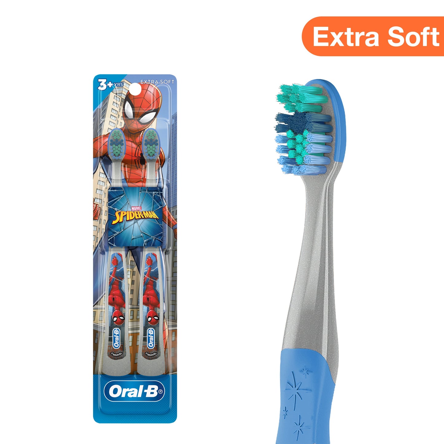Oral-B Kids Soft Toothbrush Spiderman Stage3